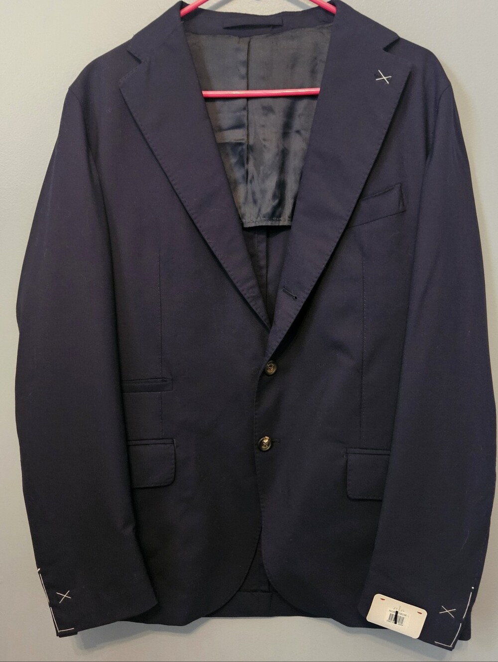 Eleventy Wool Silk Blazer Mens Size US 42 / IT 52 Blue Suit Jacket New NWT